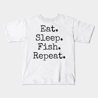 Eat Sleep Fish Kids T-Shirt